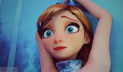 Chained Anna and mistress Elsa of Arendelle in cartoon BDSM 3D porn