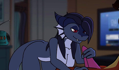 Cute dragoness sucks dick very sweetly in this porn cartoon