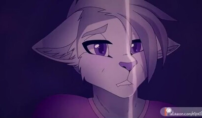 Long-tailed Furry impregnated by winged dragon