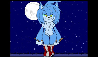Smart Sonic cums in the pussy of a busty Furry, porn cartoon