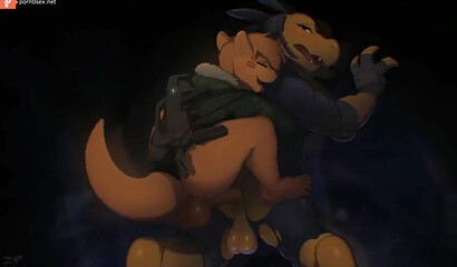 Furry gays enjoy anal penetration in hot porn cartoon