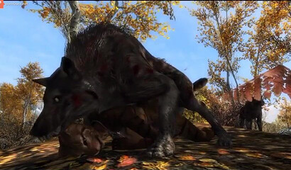 Large werewolves rape a defenseless Furry kitty in the forest, 3D porn