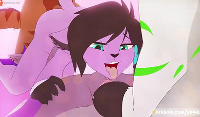 Crazy anal orgy in the dirty fantasies of a lonely Furry