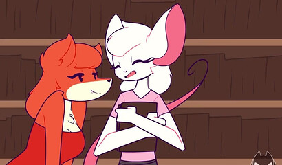 Reggie the mouse and Shannon the fox secluded themselves in the library and had sex