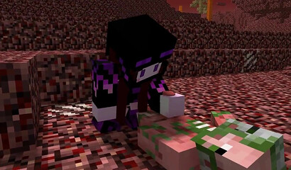 Homemade fuck in Minecraft format
