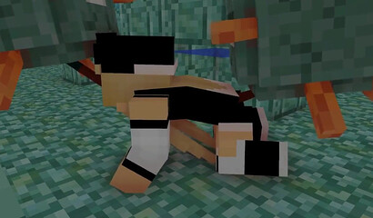 Sex with a blonde in Minecraft