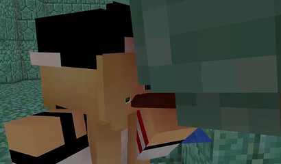 Sex with a blonde in Minecraft