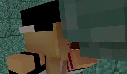 Sex with a blonde in Minecraft