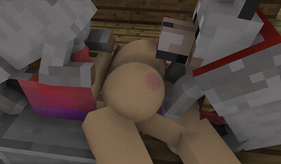 Big tits and two cocks