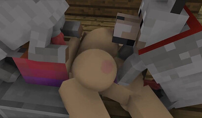 Big tits and two cocks