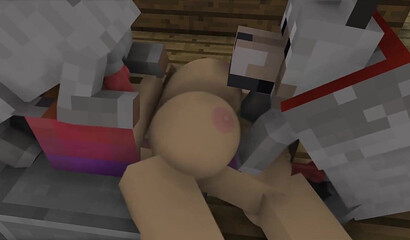 Big tits and two cocks