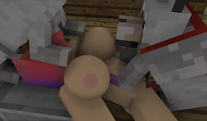 Big tits and two cocks