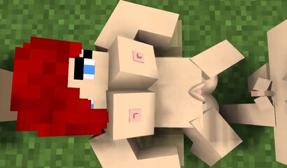 Red hair square tits