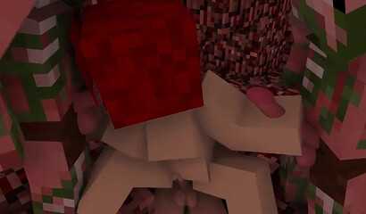 Gangbang in Minecraft