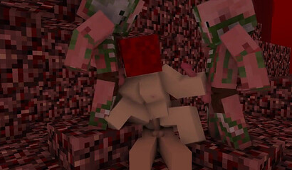 Gangbang in Minecraft