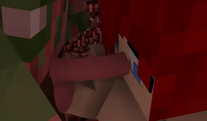 Gangbang in Minecraft