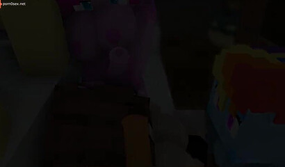 Porn cartoon Group sex in Minecraft