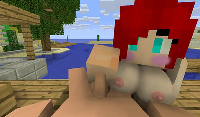 Nudist sex in Minecraft
