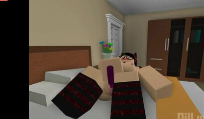 Porn with a sex toy in Minecraft