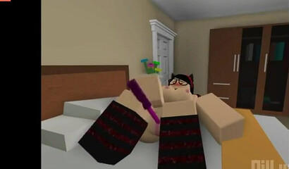 Porn with a sex toy in Minecraft