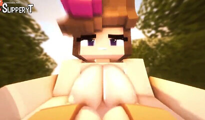 Porn in 3d from the game Minecraft