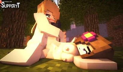 Porn in 3d from the game Minecraft