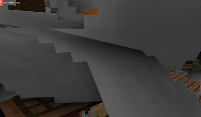 Lesbians with a strap-on in Minecraft