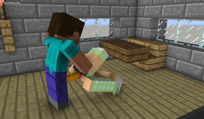 Porn in the game Minecraft