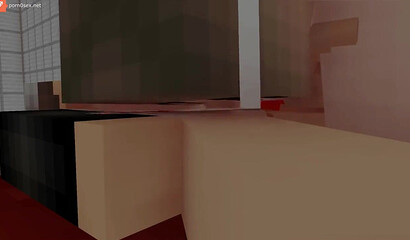 Sex with a nurse in Minecraft