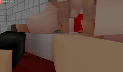 Sex with a nurse in Minecraft