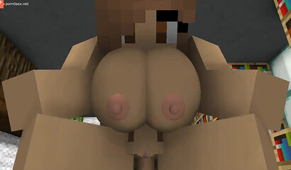 Sex with a nurse in the Minecraft game