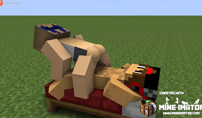 Sex on the grass in Minecraft