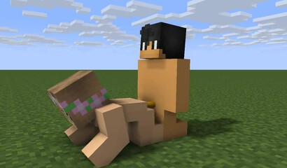 Sex on the grass in Minecraft