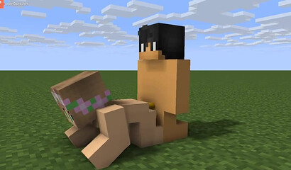Sex on the grass in Minecraft