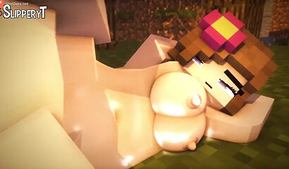 Porn cartoon from the game Minecraft