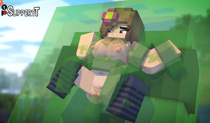 Monster fucks a girl in Minecraft
