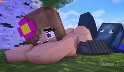 Porn cartoon game Minecraft