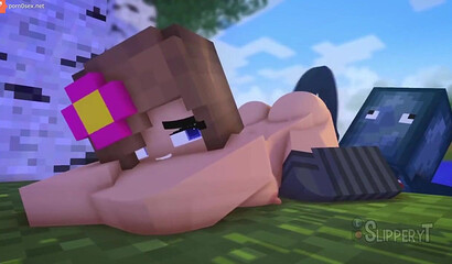 Porn cartoon game Minecraft