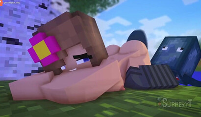 Porn cartoon game Minecraft