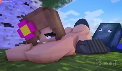 Porn cartoon game Minecraft