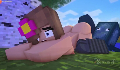Porn cartoon game Minecraft