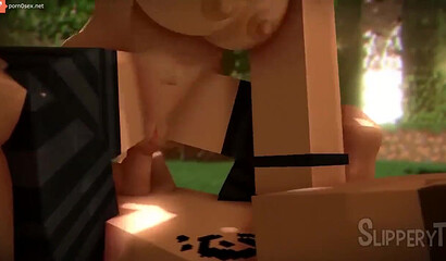 Porn with a girl from Minecraft