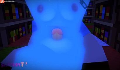 Sex with a student in the Minecraft library