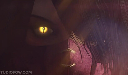 3D porn Mortal Kombat! Mileena fucks and jerks off soldiers' dicks