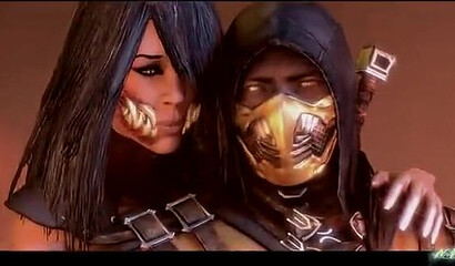 Scorpion gave dark-haired beauty Mileena a sexual fatality! 3D porn Mortal Kombat