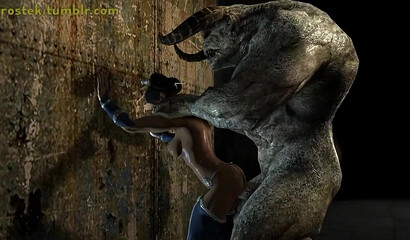 Goro and his friends bastards rape defeated girls, 3D Mortal Kombat porn