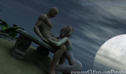 Skinny fairy gives magical blowjob in hot 3D porn