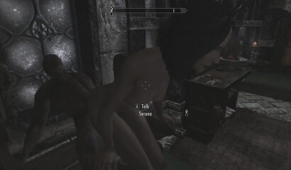 Vampire Serana is hungry for fucking! Sex video from the game Skyrim