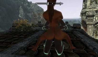 Skyrim 3D porn! Hot medieval sex between a warrior and a beauty