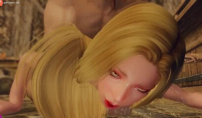 Medieval fucking with a virgin in the harsh world of Skyrim